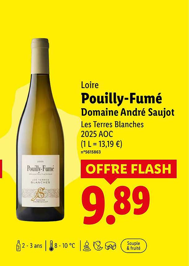 Pouilly-Fumé Domaine André Saujot Les Terres Blanches 2025 AOC