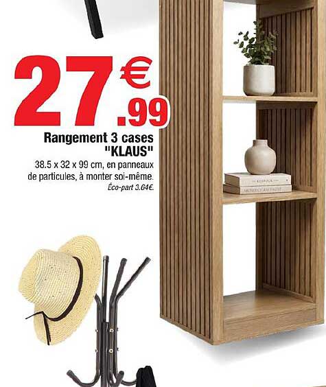 Rangement 3 cases "KLAUS"