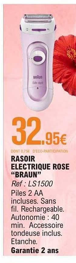 RASOIR ELECTRIQUE ROSE “BRAUN”