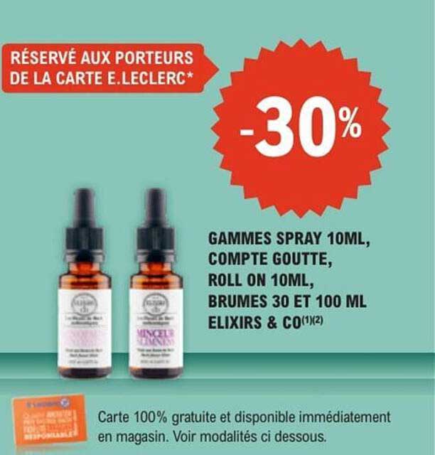 RÉSERVÉ AUX PORTEURS DE LA CARTE E.LECLERC*