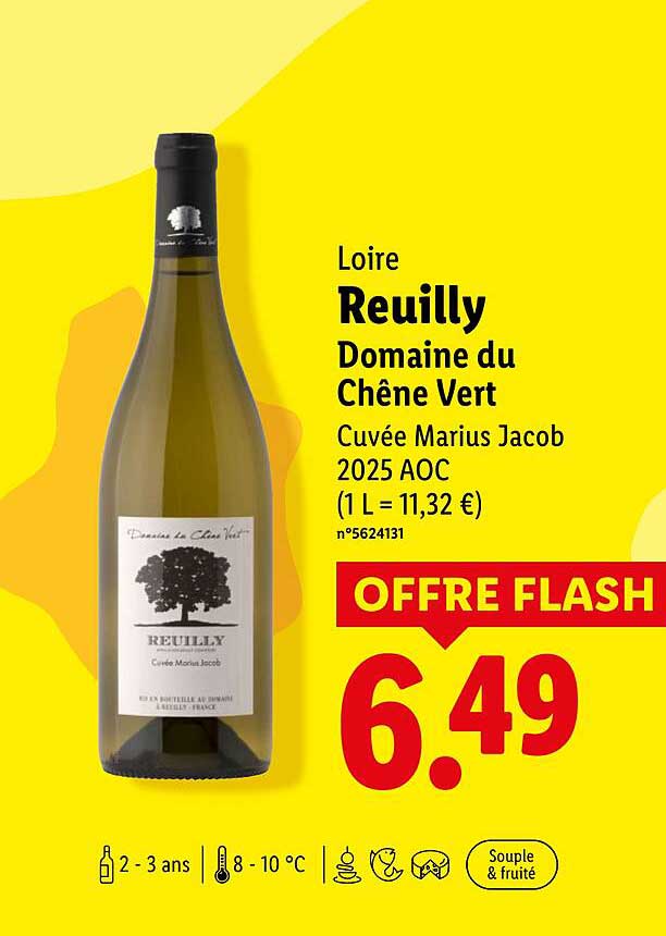 Reuilly Domaine du Chêne Vert Cuvée Marius Jacob 2025 AOC