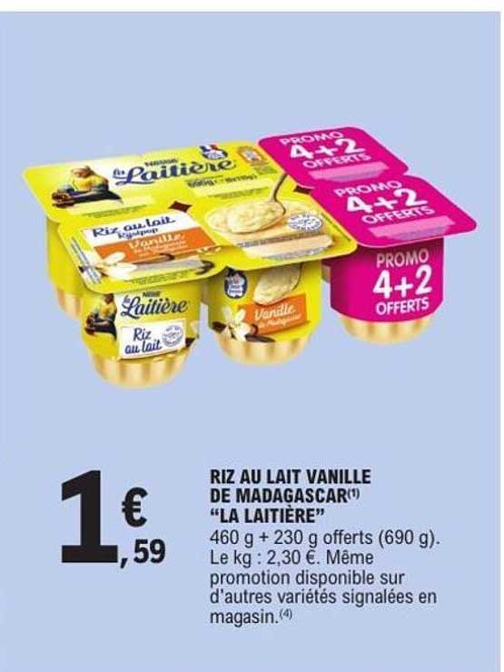 RIZ AU LAIT VANILLE DE MADAGASCAR "LA LAITIÈRE"