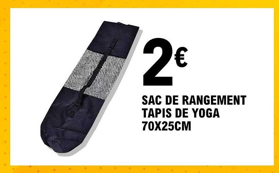 SAC DE RANGEMENT TAPIS DE YOGA 70X25CM