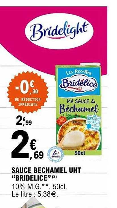 SAUCE BECHAMEL UHT "BRIDELICE"