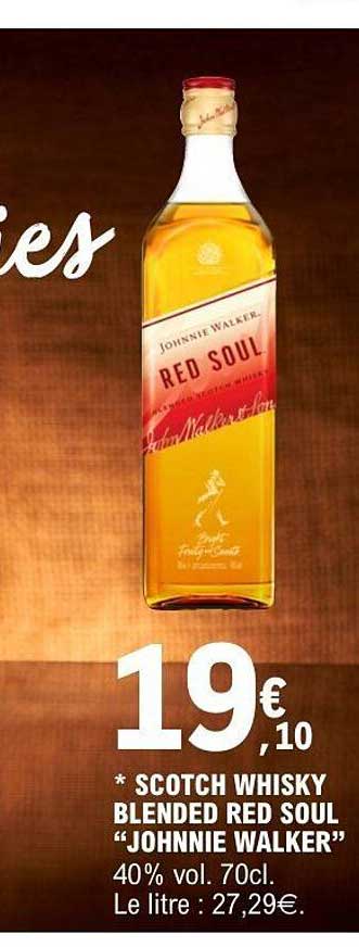 * SCOTCH WHISKY BLENDED RED SOUL "JOHNNIE WALKER"