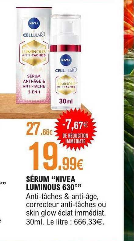 SÉRUM “NIVEA LUMINOUS 630°”