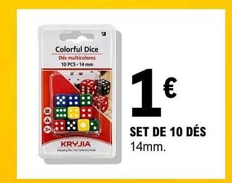 SET DE 10 DÉS 14mm.
