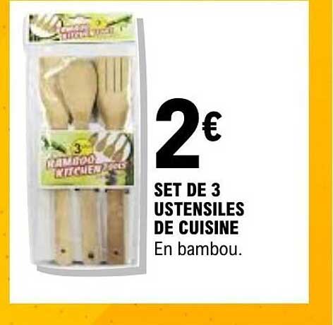 SET DE 3 USTENSILES DE CUISINE