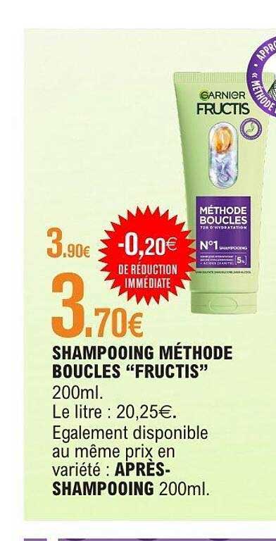 SHAMPOOING MÉTHODE BOUCLES “FRUCTIS”