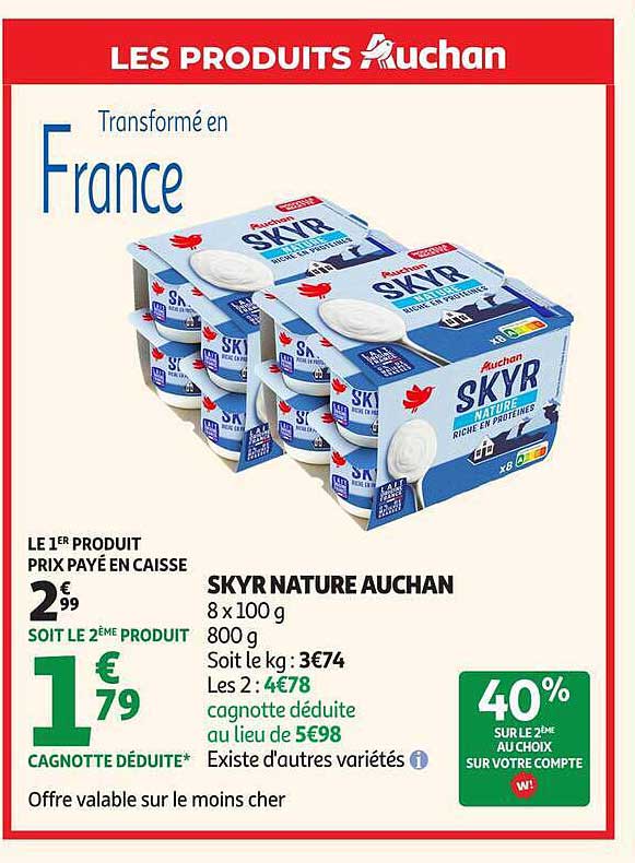 SKYR NATURE AUCHAN