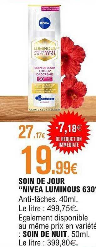 SOIN DE JOUR “NIVEA LUMINOUS 630”