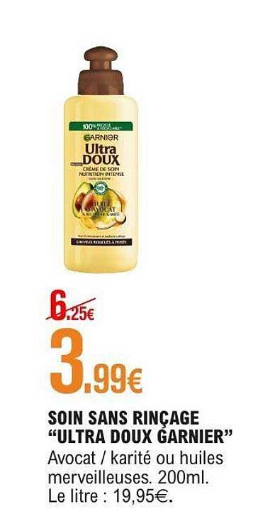 SOIN SANS RINÇAGE “ULTRA DOUX GARNIER”