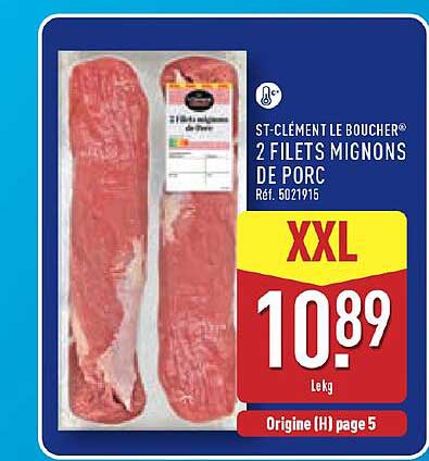 ST-CLÉMENT LE BOUCHER® 2 FILETS MIGNONS DE PORC