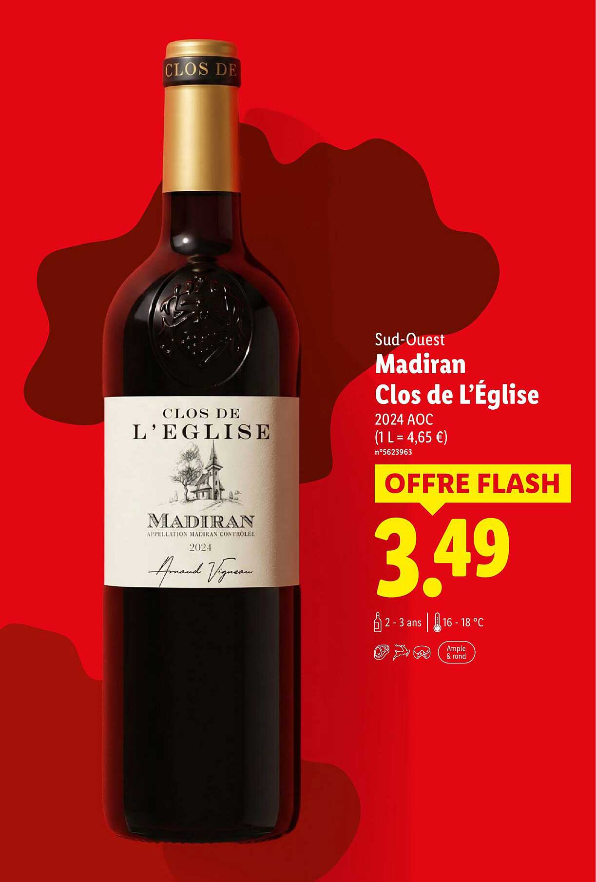 Sud-Ouest Madiran Clos de L’Église 2024 AOC