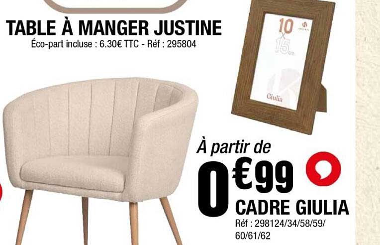 TABLE À MANGER JUSTINE