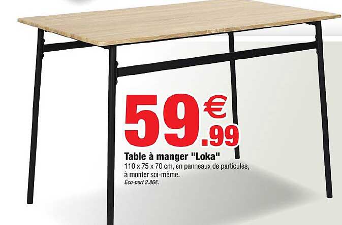 Table à manger "Loka"