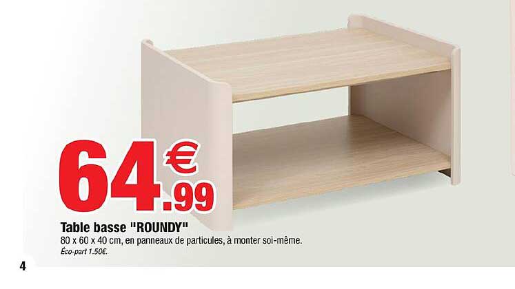 Table basse "ROUNDY"