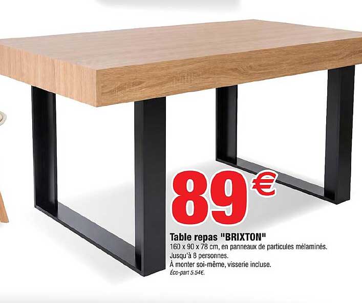 Table repas "BRIXTON"