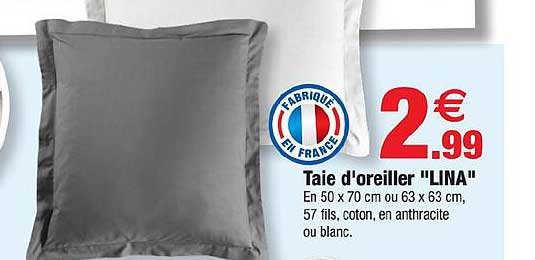 Taie d'oreiller "LINA"