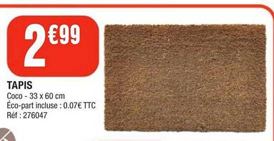 TAPIS Coco - 33 x 60 cm