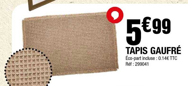 TAPIS GAUFRÉ