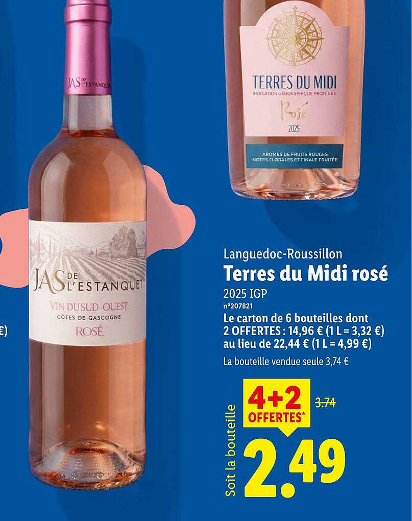 Terres du Midi rosé