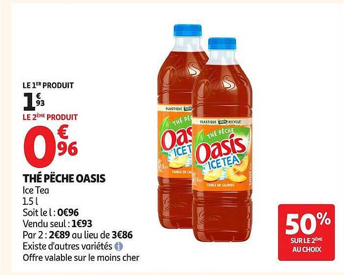 THÉ PÊCHE OASIS Ice Tea 1.5 l