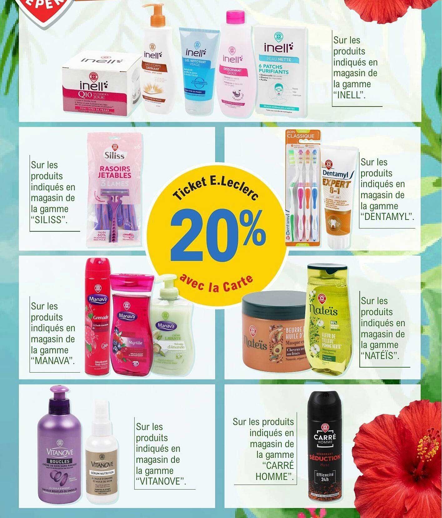 Ticket E.Leclerc 20% avec la Carte