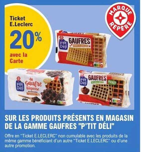 Ticket E.Leclerc 20% avec la Carte