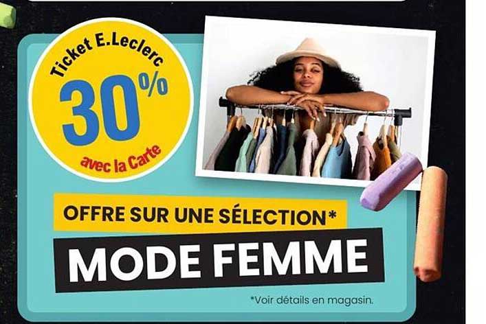 Ticket E.Leclerc 30% avec la Carte
