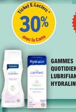 Ticket E.Leclerc 30% avec la Carte