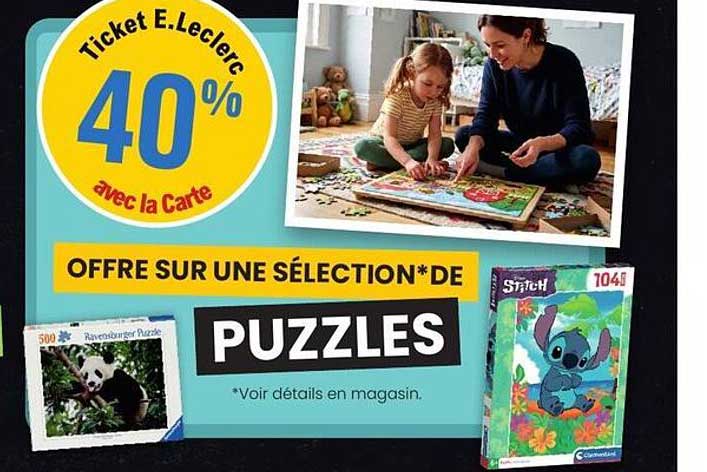 Ticket E.Leclerc 40% avec la Carte