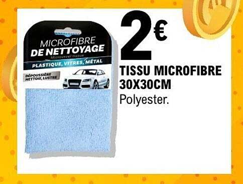 TISSU MICROFIBRE 30X30CM