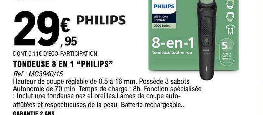 TONDEUSE 8 EN 1 “PHILIPS”