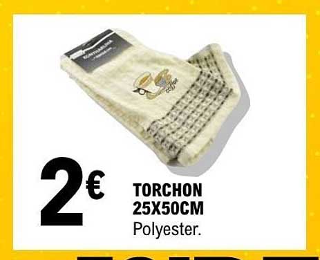 TORCHON 25X50CM Polyester.