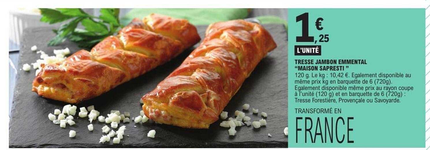 TRESSE JAMBON EMMENTAL “MAISON SAPRESTI”
