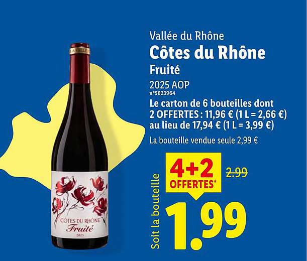Vallée du Rhône Côtes du Rhône Fruité
