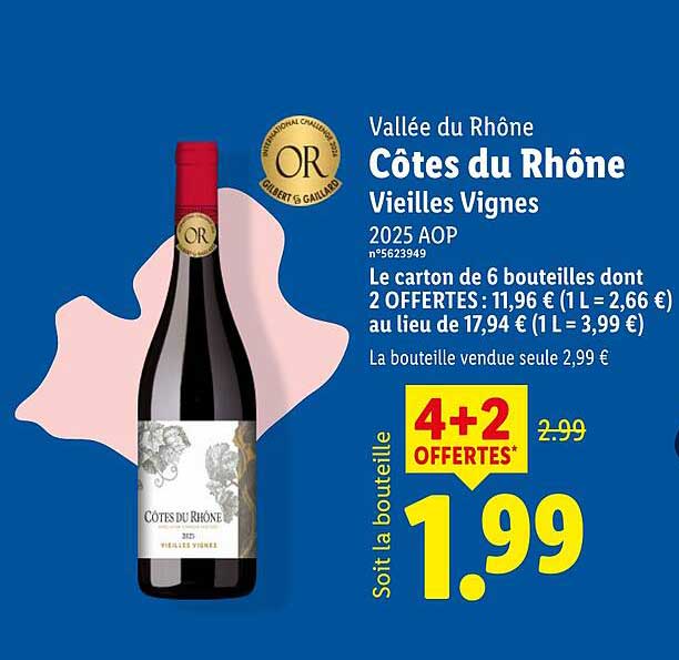 Vallée du Rhône Côtes du Rhône Vieilles Vignes 2025 AOP