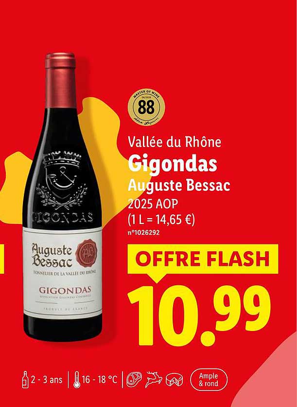 Vallée du Rhône Gigondas Auguste Bessac 2025 AOP