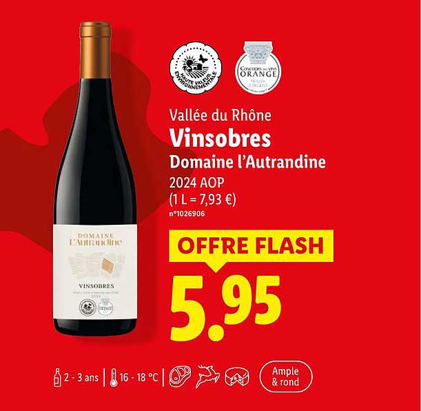 Vallée du Rhône Vinsobres Domaine l’Autrandine 2024 AOP