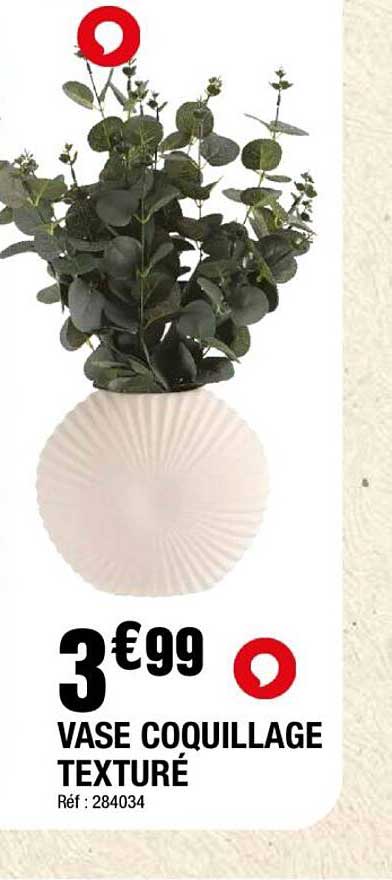 VASE COQUILLAGE TEXTURÉ
