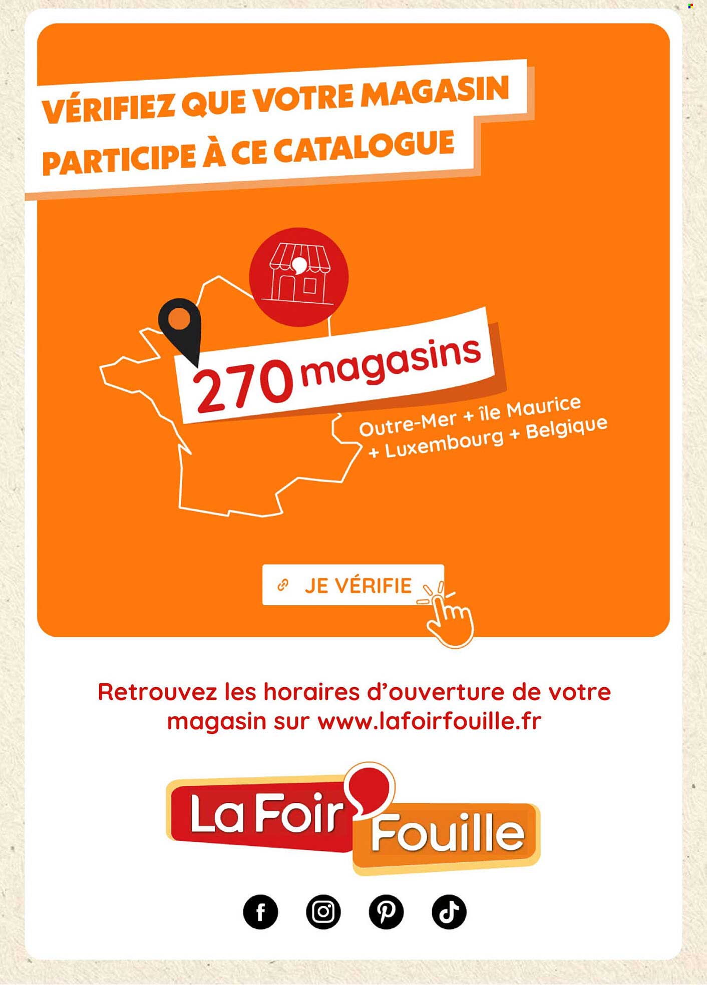 VÉRIFIEZ QUE VOTRE MAGASIN PARTICIPE À CE CATALOGUE