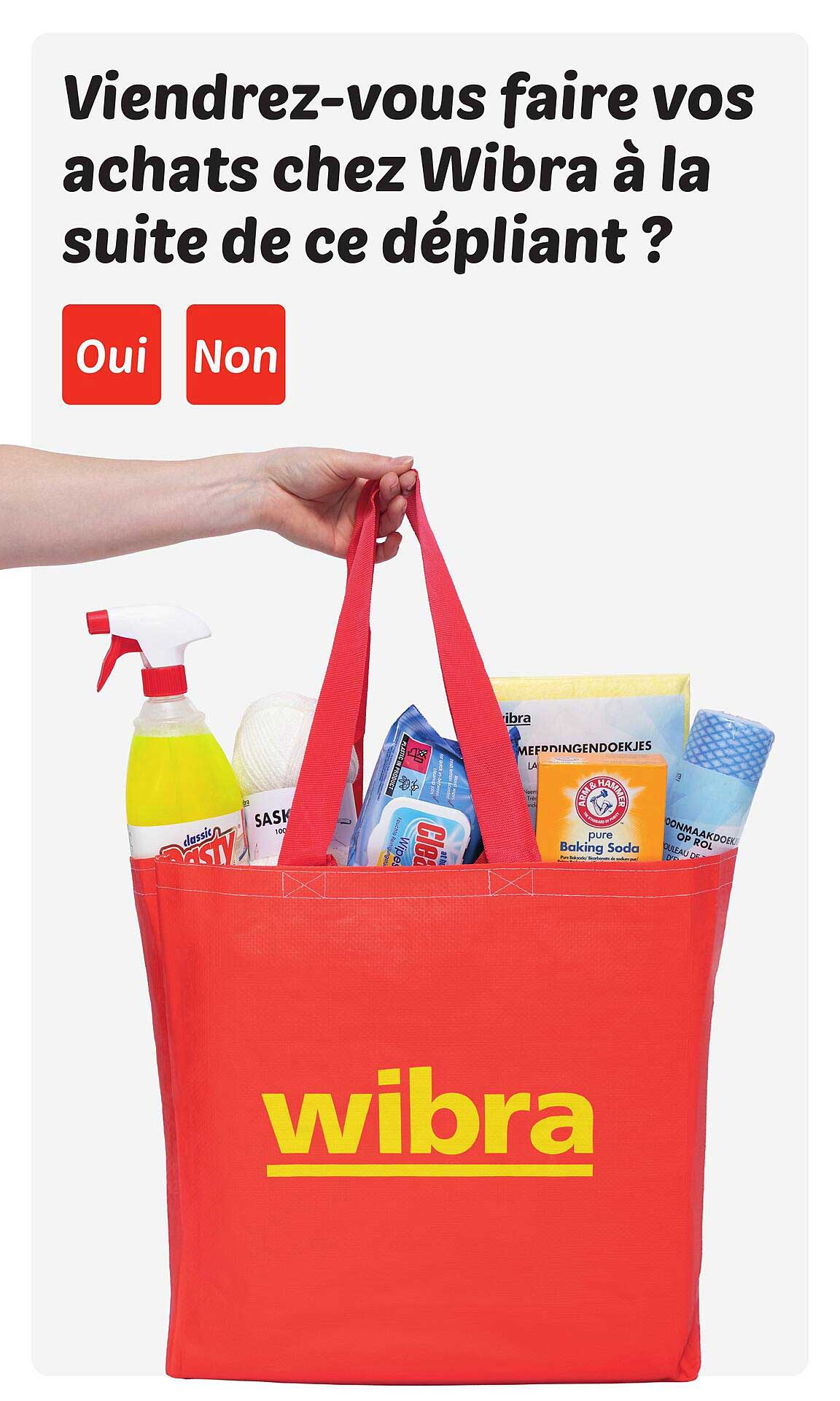 Viendrez-vous faire vos achats chez Wibra à la suite de ce dépliant ?