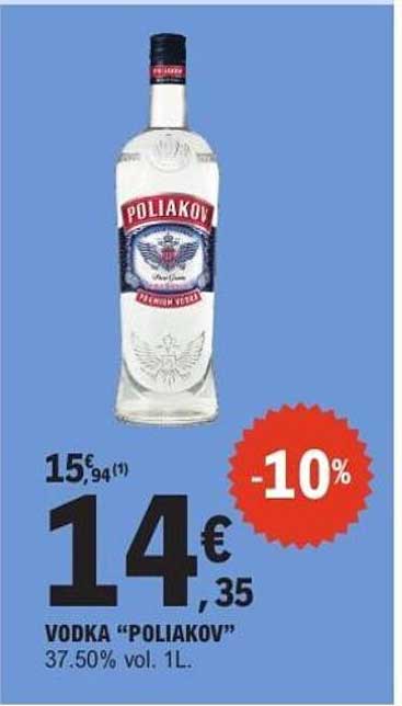 VODKA “POLIAKOV” 37.50% vol. 1L.