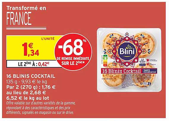16 Blinis Cocktail