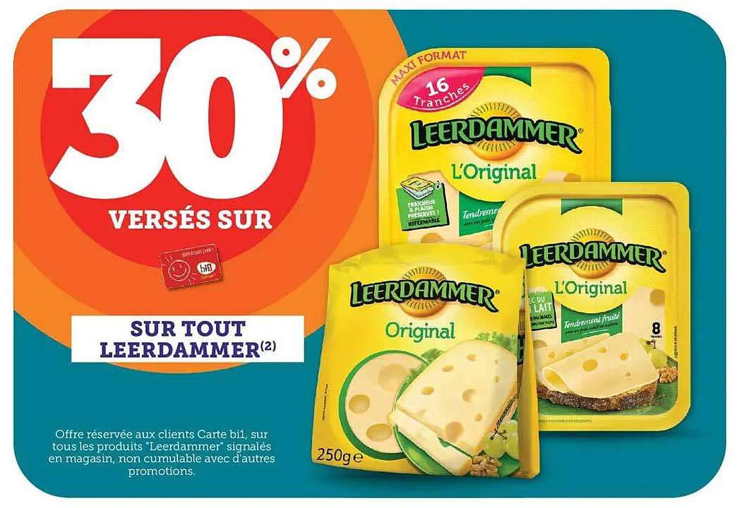 30% VERSÉS SUR SUR TOUT LEERDAMMER