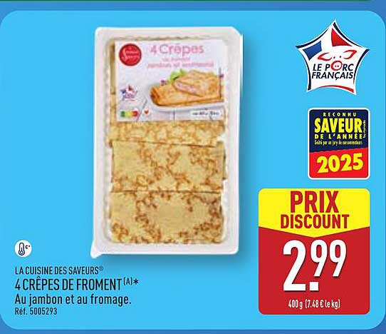4 CRÊPES DE FROMENT