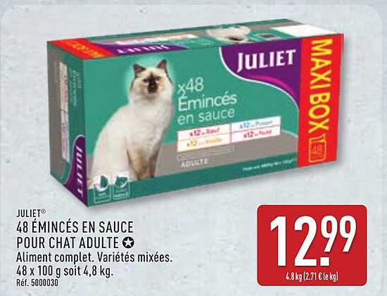 48 ÉMINCÉS EN SAUCE POUR CHAT ADULTE