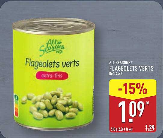 ALL SEASONS® FLAGEOLETS VERTS