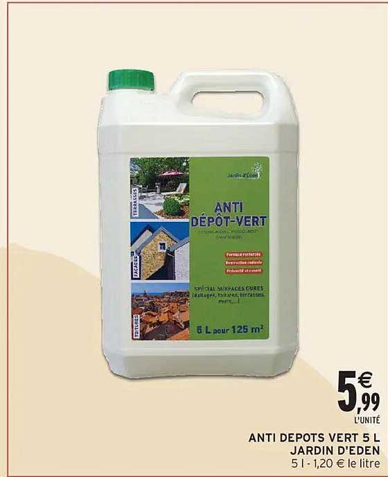 ANTI DÉPOT-VERT 5 L JARDIN D'EDEN
